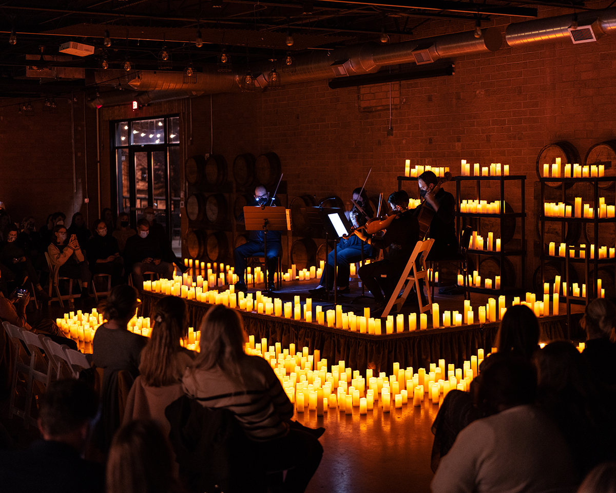 candlelight concert taking place
