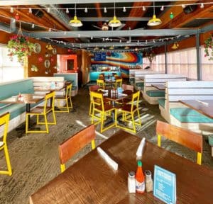 Gorgeously designed interiors at Calle Sol Latin Café & Cevicheria in Charlotte