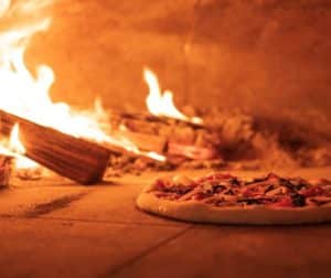 Woodfired pizza from Osteria LuCa in Charlotte