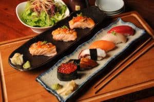 Sushi selection from Japanese restaurant in Charlotte Yamazaru Sushi & Sake