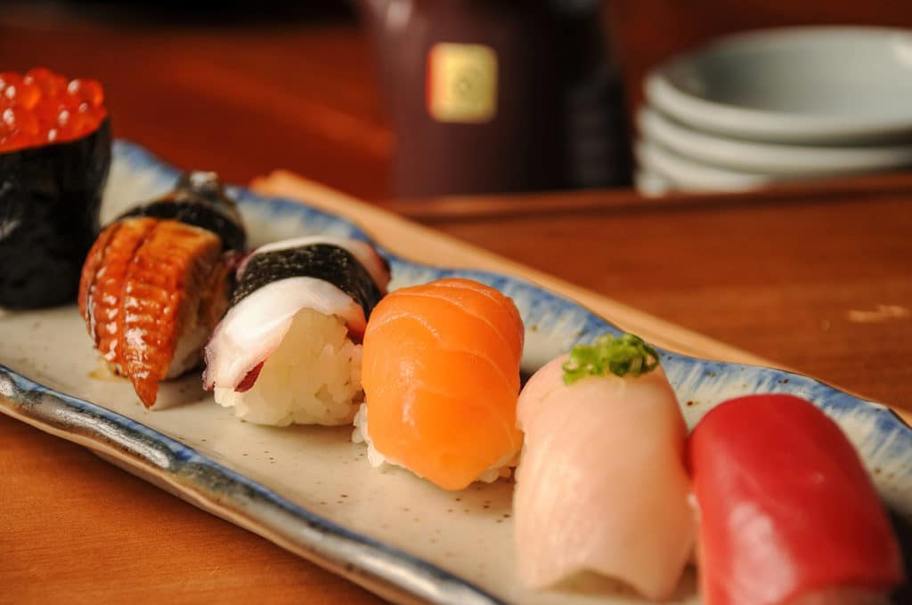 Sushi selection from Yamazaru Sushi & Sake in Charlotte